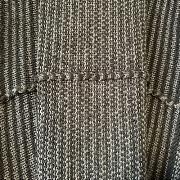 Vintage Y2K Chunky Knit Hi-Low Striped Duster Cardigan Size M - Picture 4 of 9